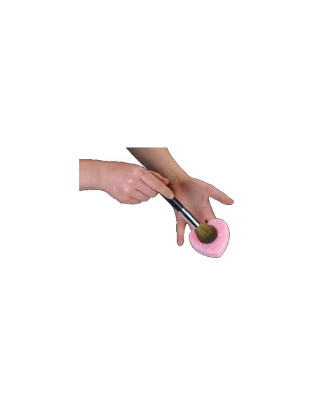 Makeupbørsterens, ujævne overflader, 8*7 cm