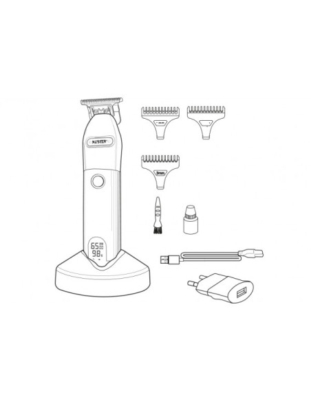 KUSTER Hårklipper ARTIK MW-410, sort