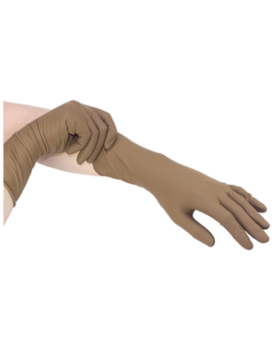 Latexhandsker Manutex L, Brun