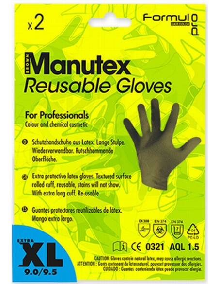 Latexhandsker Manutex XL, Brune