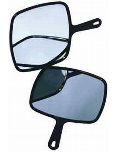 Spejl med håndtag, akrylplast, 34,5 cm