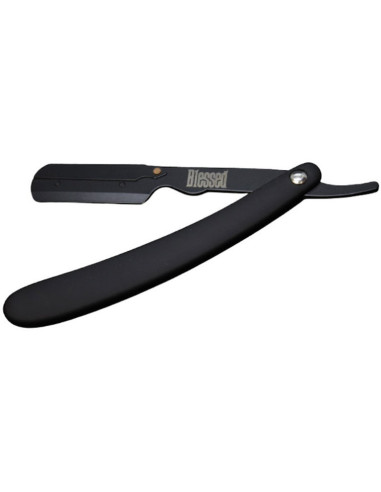 Barberkniv i metal til skægkonturer,...