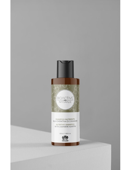 BIOACTIVE NATURALIS Shampoo til glansfuldt hår, nærende, med kashmir keratin 100ml
