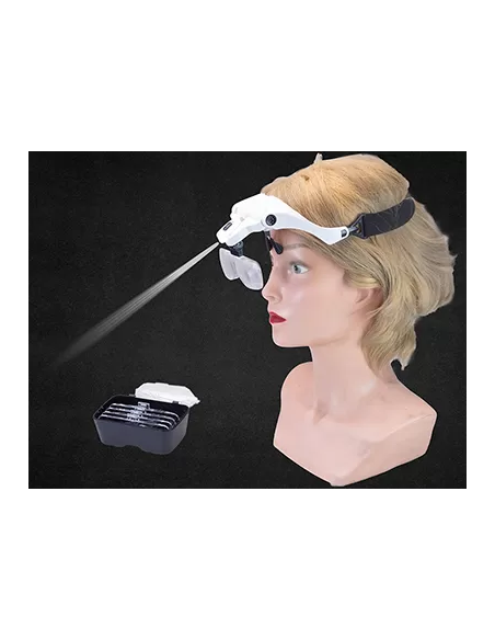 Briller med 5 dioptrier og LED-belysning