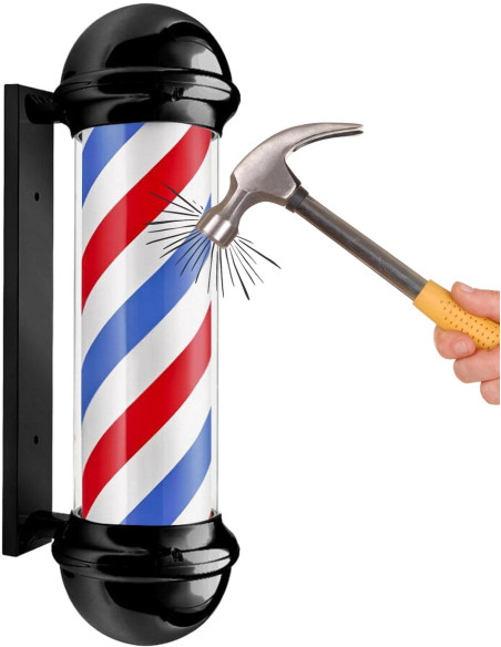 Salonskilt Barburys, sort 70 cm