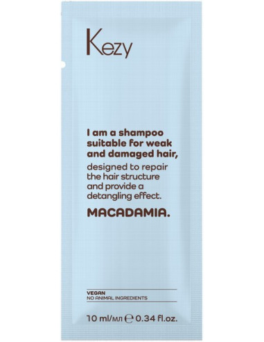 Shampoo til skrøbeligt og skadet hår,...