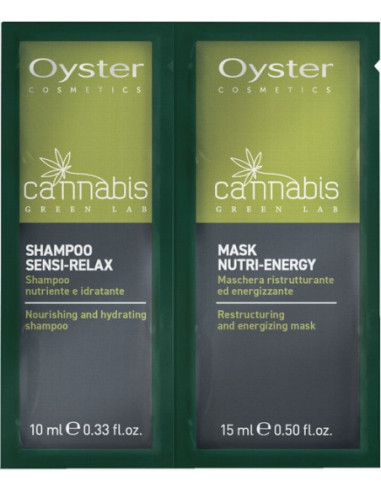 CANNABIS GREEN LAB Shampoo Sensi-Relax +Mask Nutri Energy 10+15ml