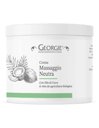 Massagecreme neutral, kokos/aloe vera...