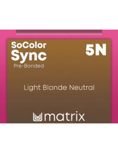 SOCOLOR SYNC Pre-Bonded Tonējošā matu krāsa 5N 90ml