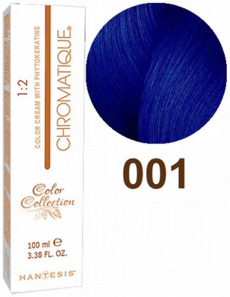 HANTESIS hårfarve CHROMATIQUE 001 Blå 100ml
