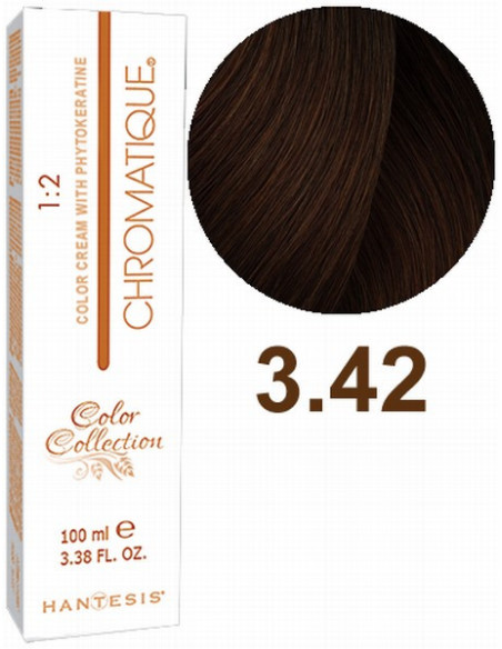 HANTESIS hårfarve CHROMATIQUE 3,42 Cola 100ml