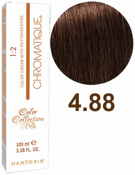 HANTESIS hårfarve CHROMATIQUE 4,88 Intens tobak 100ml