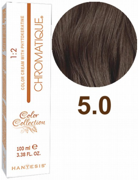 HANTESIS hårfarve CHROMATIQUE 5.0 Lys brun 100ml