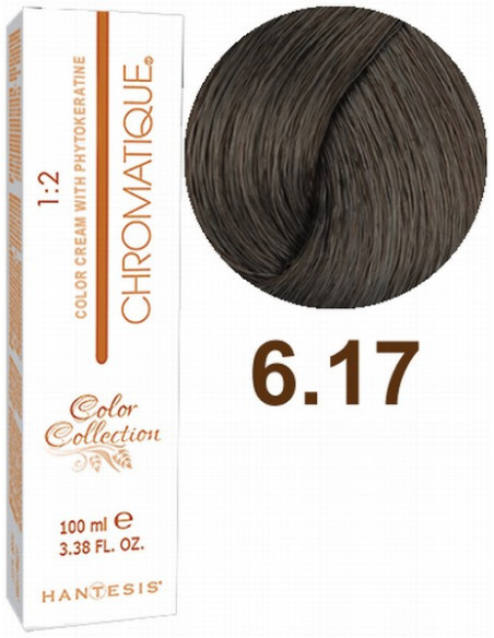 HANTESIS hårfarve CHROMATIQUE 6.17 Teak mørkeblond 100ml
