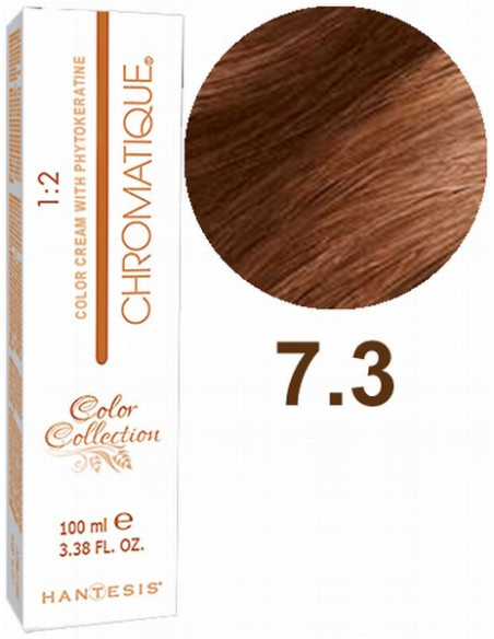 HANTESIS hårfarve CHROMATIQUE 7.3 Gyldenblond 100ml