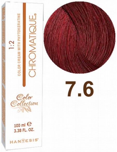 HANTESIS hårfarve CHROMATIQUE 7.6 Rødblond 100ml