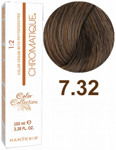 HANTESIS hårfarve CHROMATIQUE 7,32 Lys karamel 100ml