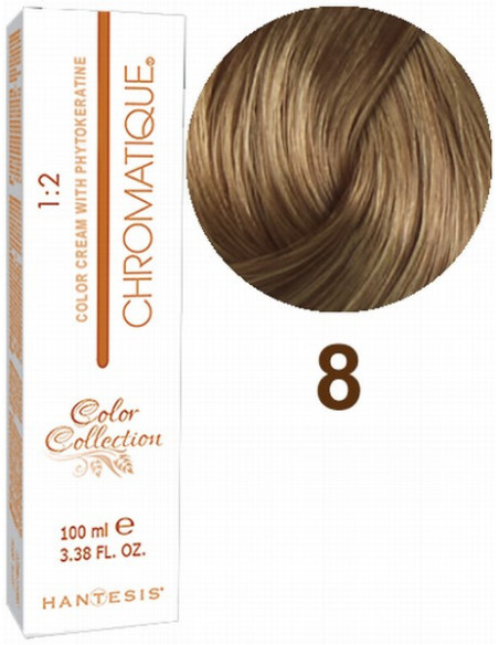 HANTESIS hårfarve CHROMATIQUE 8 Lys blond 100ml