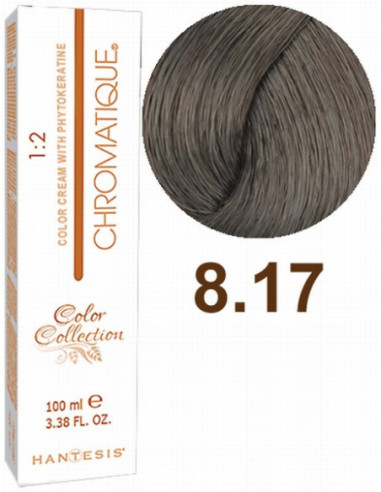 HANTESIS Hair color CHROMATIQUE 8.17 Teak's pale blond 100ml