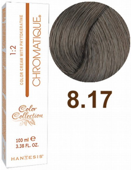 HANTESIS hårfarve CHROMATIQUE 8.17 Teak lys blond 100ml