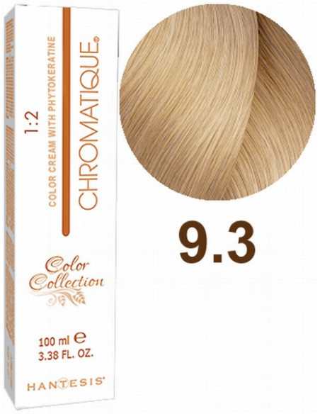 HANTESIS hårfarve CHROMATIQUE 9.3 Meget lys gyldenblond 100ml