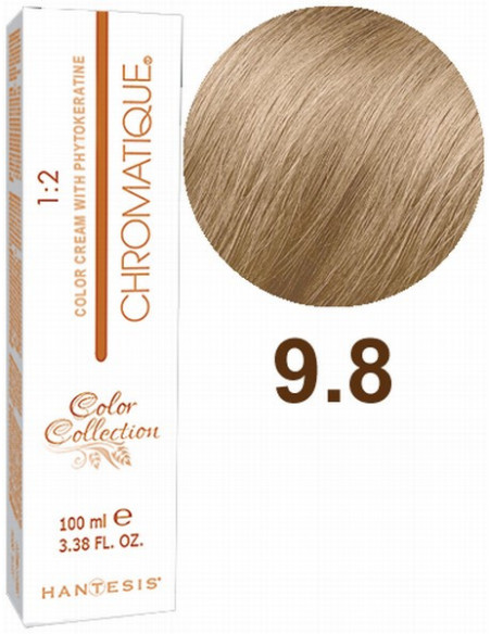 HANTESIS hårfarve CHROMATIQUE 9.8 Meget lys tobaksblond 100ml