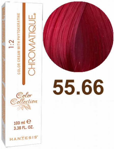 HANTESIS hårfarve CHROMATIQUE 55.66 Lys kastanjebrun 100ml