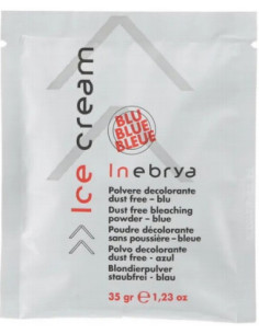 Blegepulver med blåt...