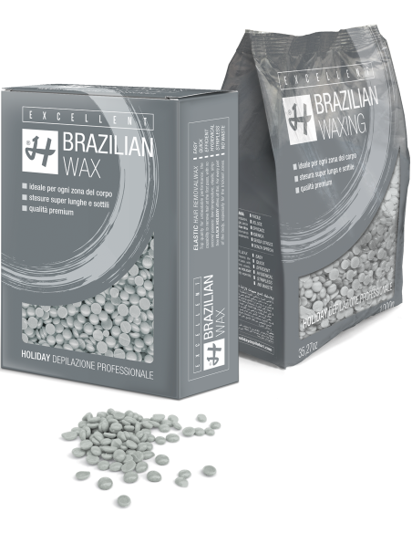 HOLIDAY EXCELLENT Brasiliansk voks, fleksibel, sølvperler 1kg