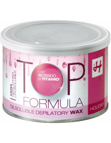 HOLIDAY TOP Depilatory wax, pink, titanium dioxide 400ml