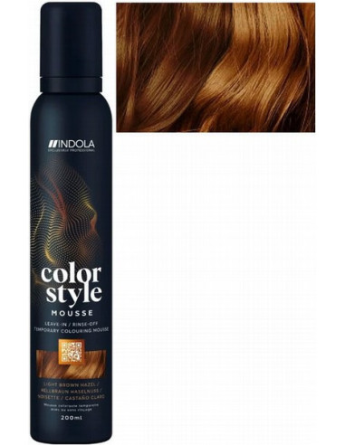 INDOLA COLOR STYLE MOUSSE Lysebrun...