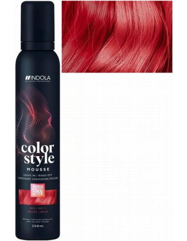 INDOLA COLOR STYLE MOUSSE Rød toning...