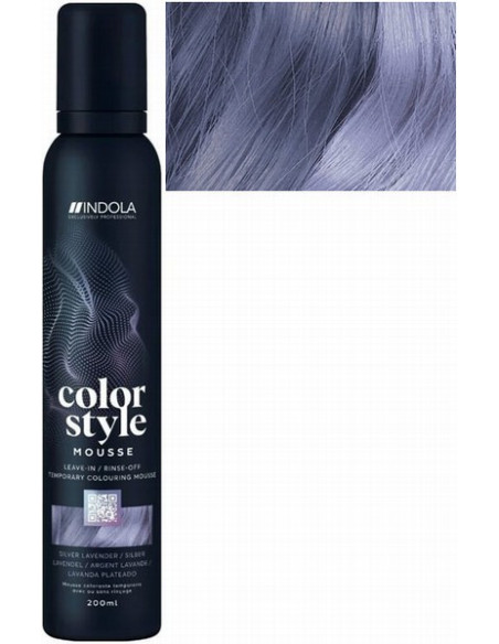 INDOLA COLOR STYLE MOUSSE Sølv Lavendel toning hårmousse 200ml