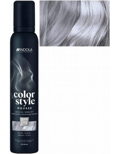INDOLA COLOR STYLE MOUSSE Sølvfarvet...
