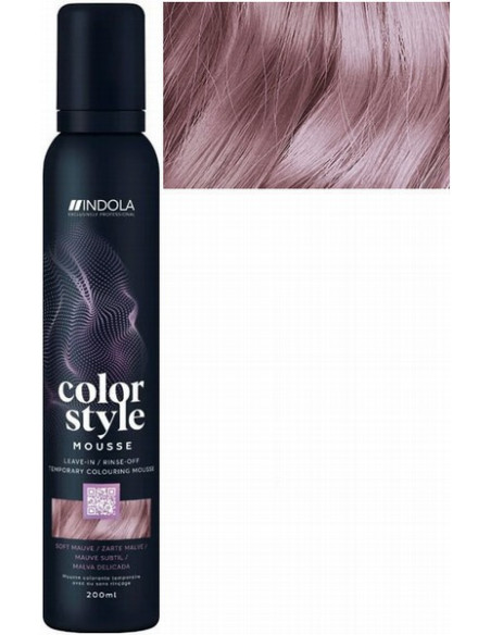 INDOLA COLOR STYLE MOUSSE Soft Mauve toning hårmousse 200ml