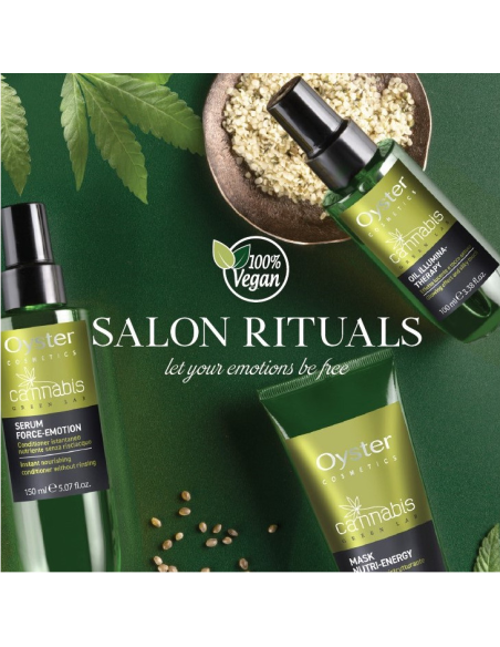CANNABIS Fugtgivende-udglattende væske til termisk beskyttelse, leave-in 150 ml