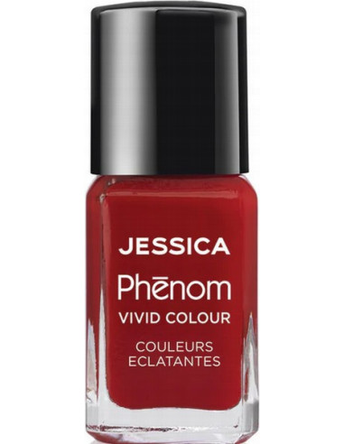 PHENOM Ilgnoturīga Nagu Laka Jessica Red 15ml