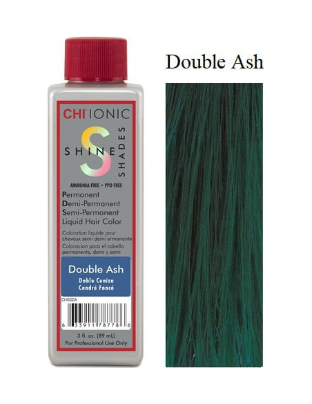 CHI Ionic Shine Double ASH ADDITIVE likvīda bezamonjaka matu krāsa Double 89ml
