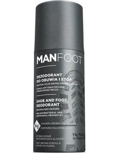 MANFOOT Deodorant med kolloidt sølv...