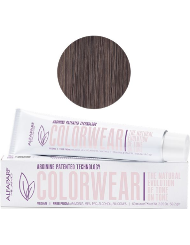 COLOR WEAR arginine-based hair color, shade COLD BROWN Violet Nr. 7.21, 60ml