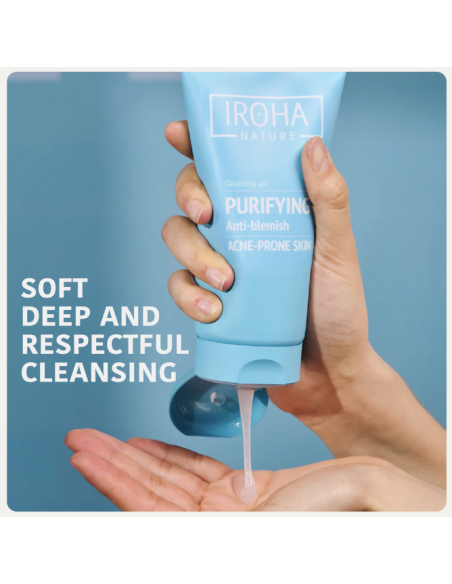 IROHA NATURE ACNE PRONE Gel med salicylsyre til akneudsat hud, rensende 150 ml
