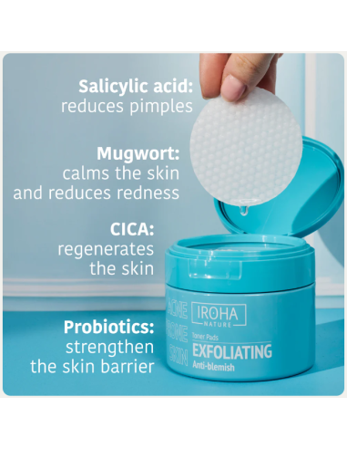 IROHA NATURE ACNE PRONE Peeling pads...