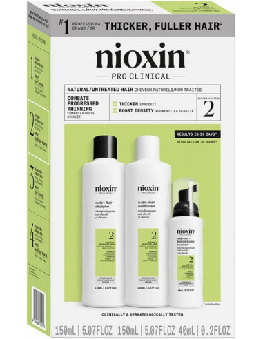 NIOXIN SYSTEM NR. 2 sæt til naturligt...