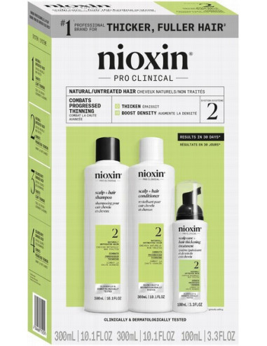 NIOXIN SYSTEM NR. 2 sæt til naturligt...