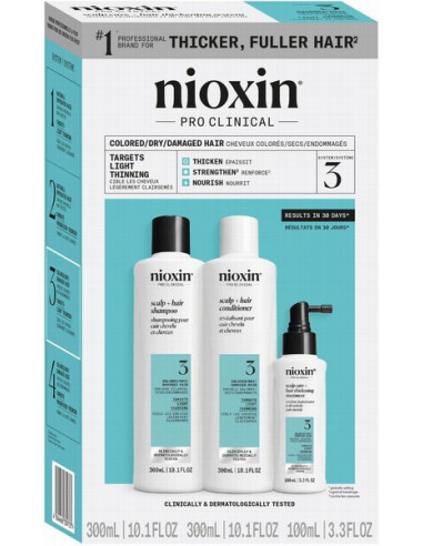 NIOXIN SYSTEM NR. 3 sæt til farvet...
