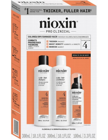 NIOXIN SYSTEM NR. 4 sæt til farvet...