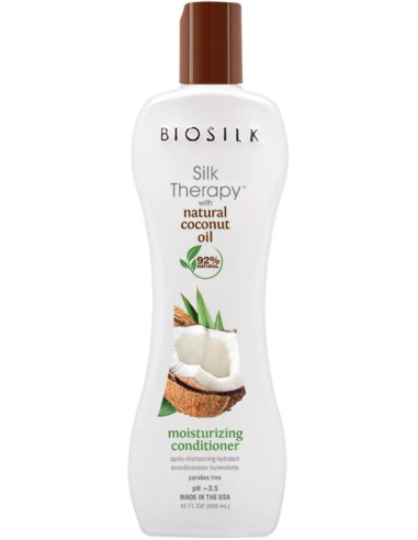 BIOSILK Silk Therapy With Natural Coconut Oil Moisturizing conditioner 355ml