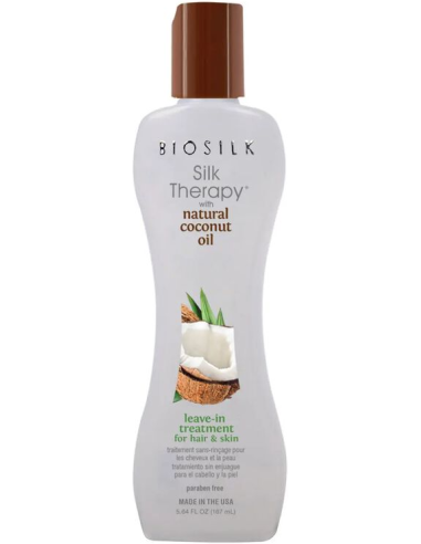 BIOSILK SILK Therapy matu zīds ar organisko kokosriekstu eļļu 167ml