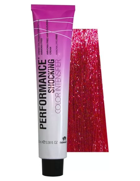 PERFORMANCE SHOCKING COLOR Hårfarveforstærker Rød, ammoniakfri 100ml