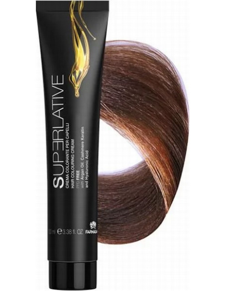 SUPERLATIV FARVE Hårfarve 8.42 Lysblond Kobber Iris 100ml